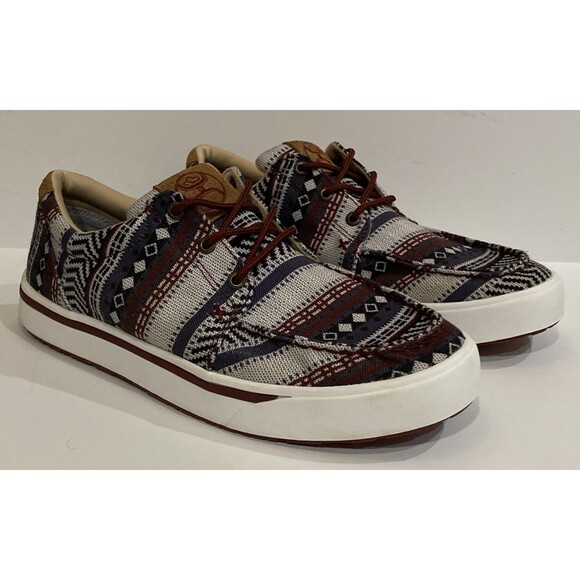 Hooey Twisted X Mens 11 Loper Dark Baja Aztec Tribal Shoes Kicks Sneaker MHYC025 - Picture 2 of 13